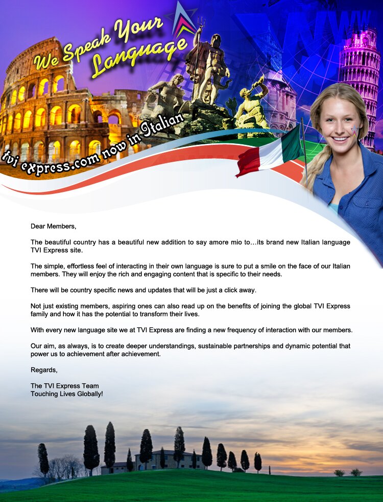 We speak your language We speak your language