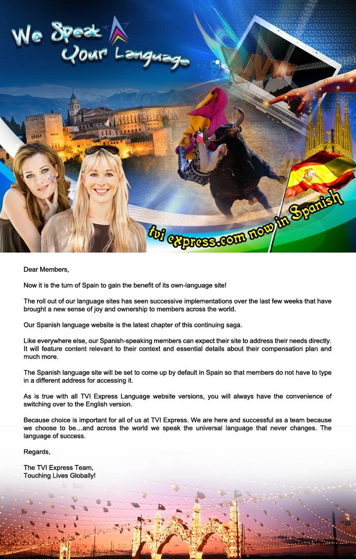 We speak your language We speak your language